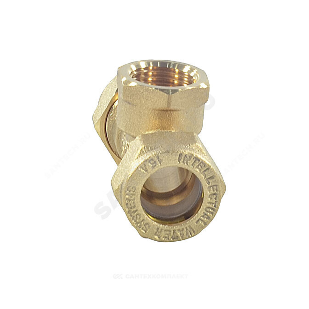 Тройник латунь 25Aх1"х25 обжим/ВР STAHLMANN STFL25000125BEF