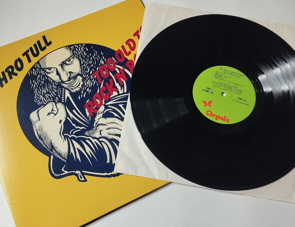 Винтажная виниловая пластинка LP Jethro Tull Too Old To Rock N Rol: Too Young To Die (USA 1976)