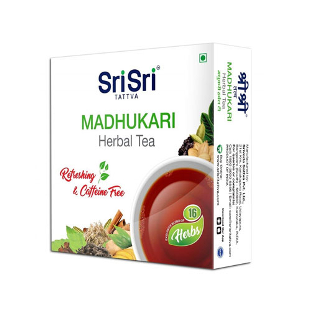 Травяной чай травяной Мадхукари 100 гр./ Madhukary Herbal Tea Sri Sri Tattva 100gr