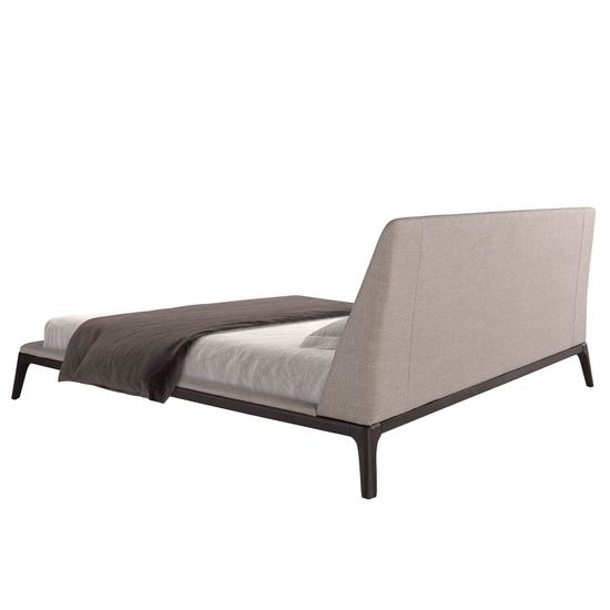 Кровать 7155/GC2223 Angel Cerda из серой ткани