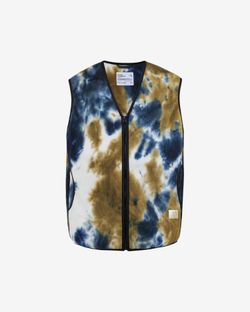 Жилет Wilderness tie-dye синий / хаки