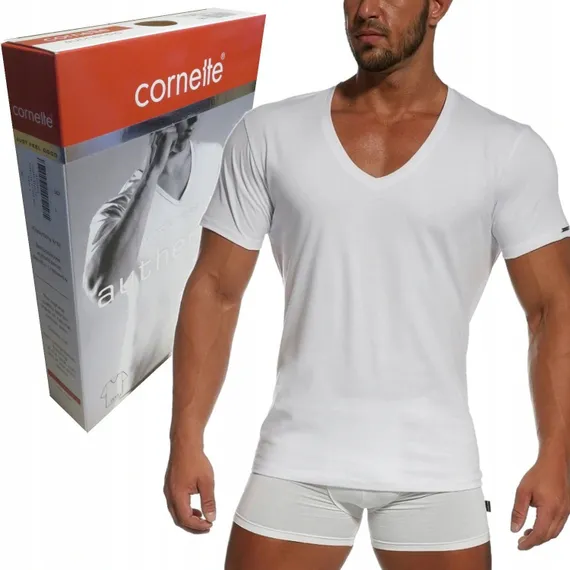 Футболка мужская с коротким рукавом Cornette Authentic 201 XL, белая