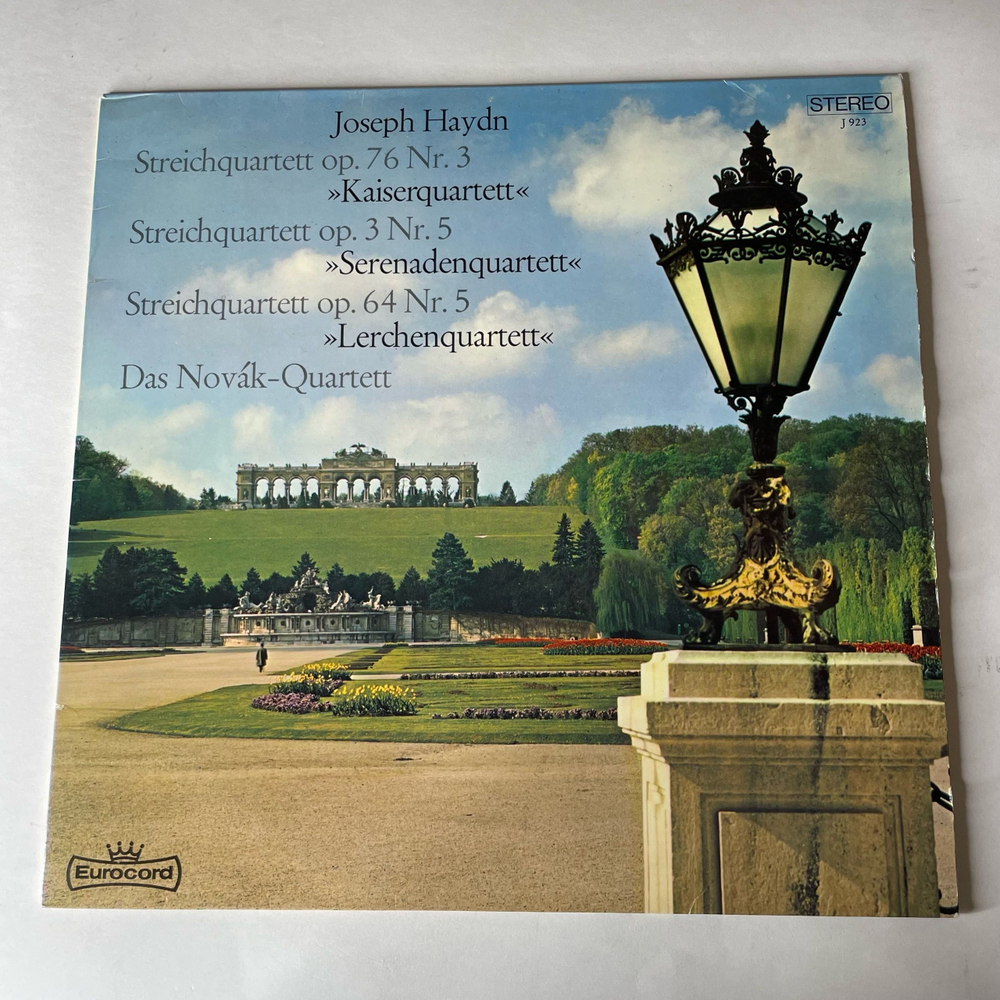 Винтажная виниловая пластинка LP Joseph Haydn Йозеф Гайдн, Das Novak Quartett, Kaiserquartett Op. 76 Nr. 3 9 (Германия 1976)
