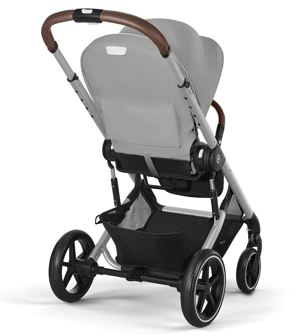 Прогулочная коляска Cybex Balios S Lux SLV 2025 524002459 Stone Grey с дождевиком