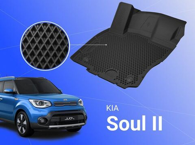 Коврики EVA 3D для Kia Soul ll 2013-19 Delform Premium EVS-0721