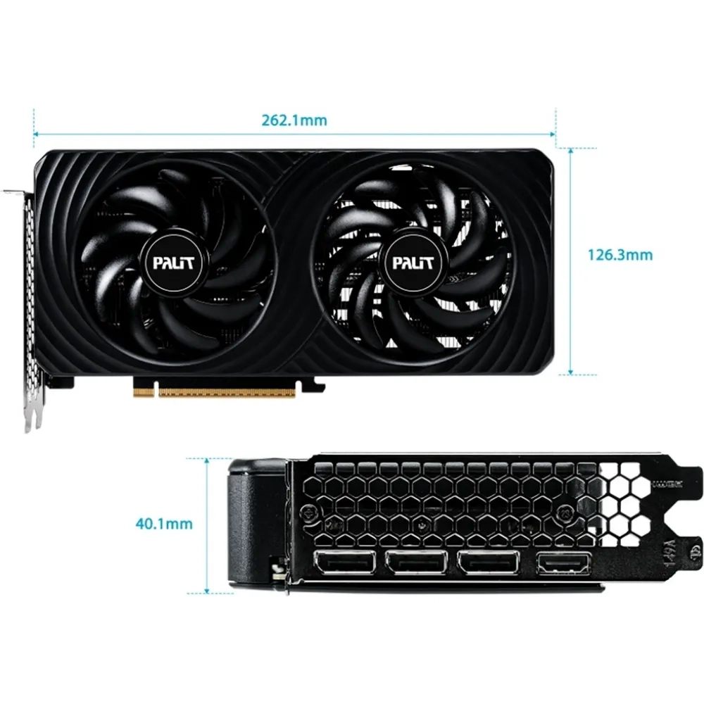 Видеокарта Palit RTX5060 DUAL 8GB GDDR7 (NE75060019P1-GB2063D)