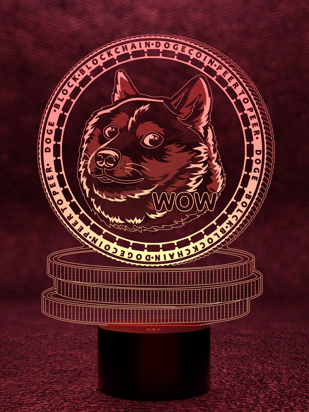 Светильник "Dogecoin"