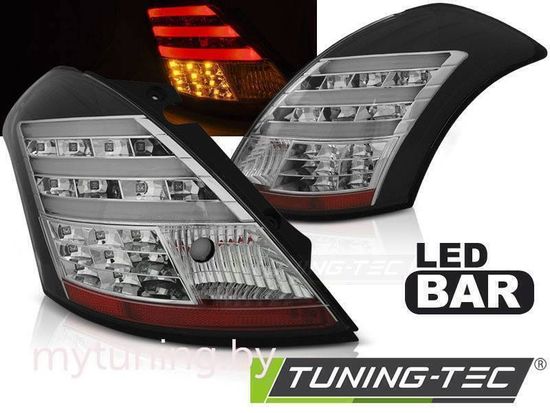 Задние фонари для Suzuki Swift III (11-...) LED Black
