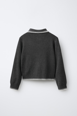 ZARA СВИТЕР С ЗАСТЕЖКОЙ-МОЛНИЕЙ, СЕРЫЙ