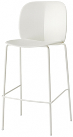 Стул пластиковый полубарный Scab Design Mentha Go Green, лен