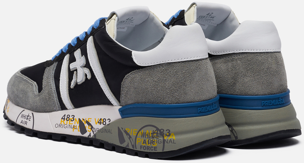 Premiata Lander 5196 Черные с серым