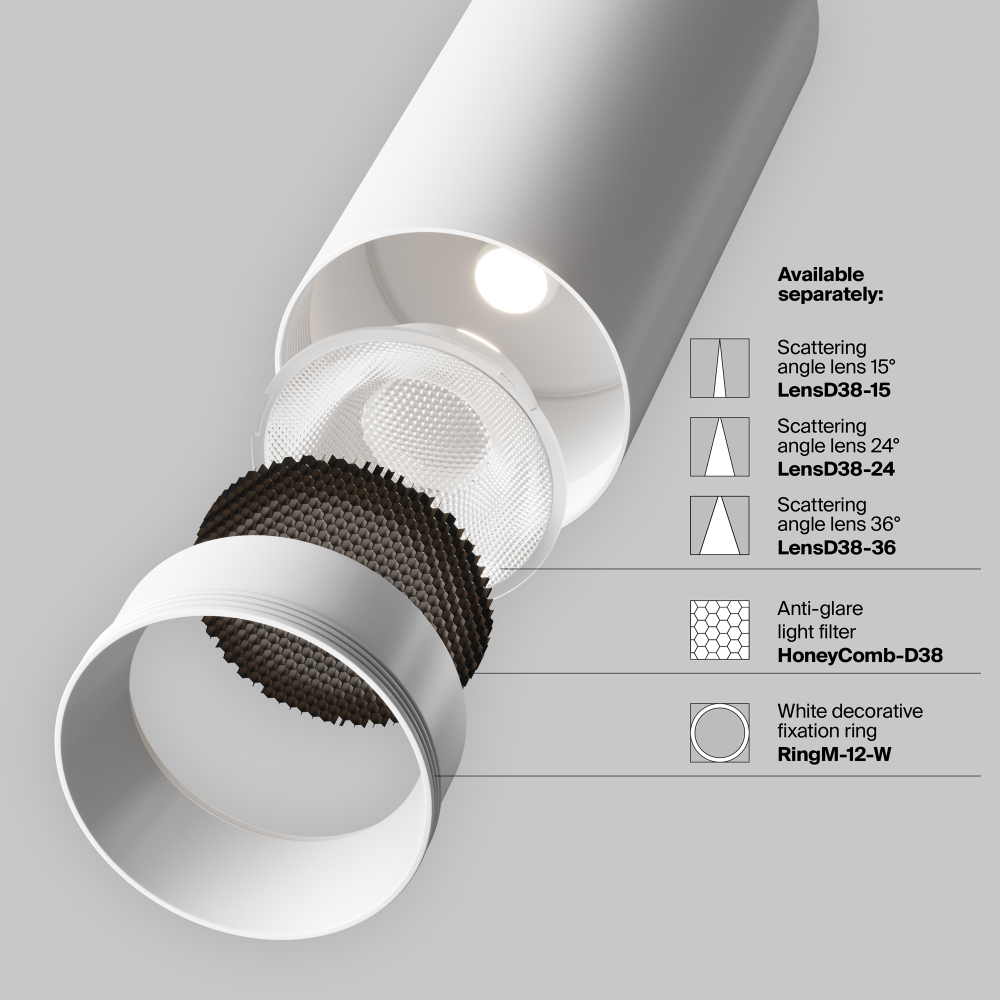Трековый светильник Technical TR021-1-12W3K-W-D-W