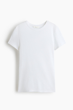 Футболка из смеси с шёлком — приталенный крой - H&M
