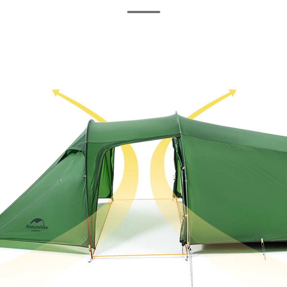 Палатка туристическая 2-местная Naturehike Opalus NH17L001-L, 20D, зеленый, 6976023924781
