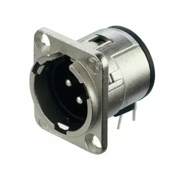 Neutrik NC3MD-H панельный разъем XLR male серии D, горизонт. установка на ПП