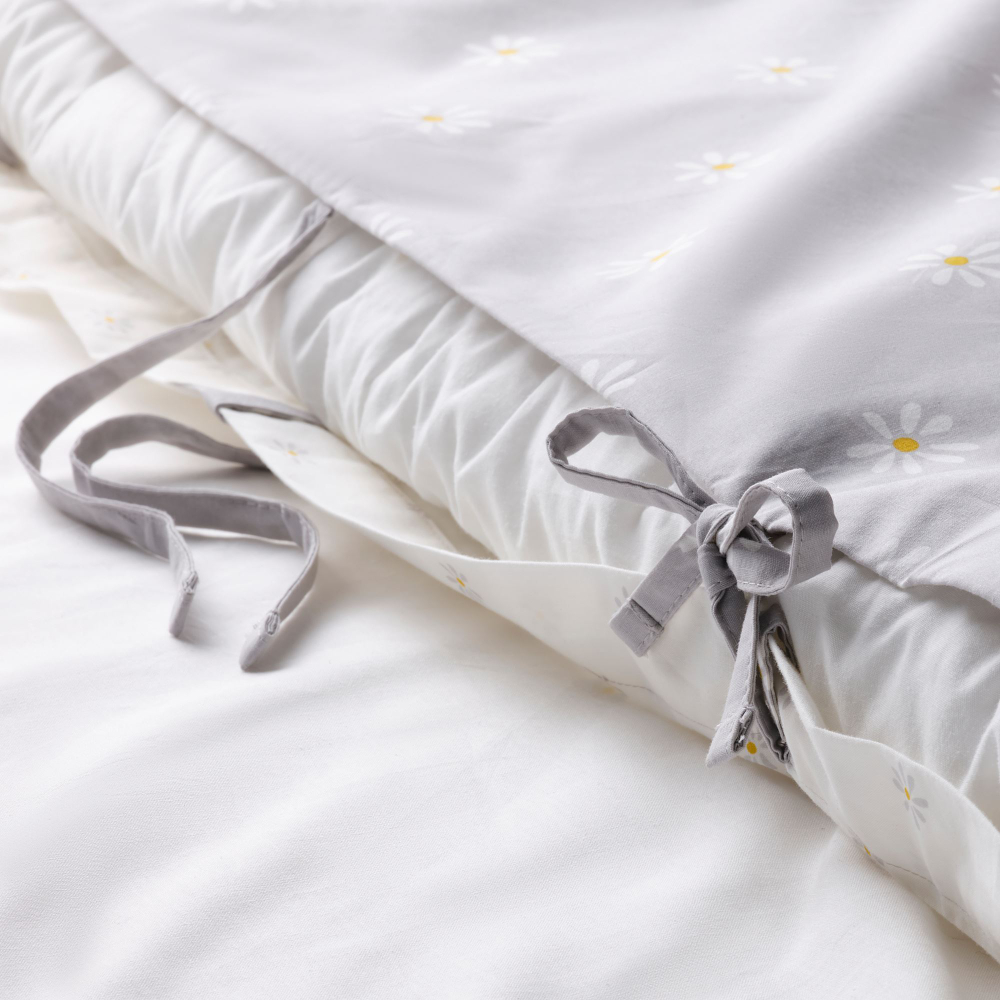 Комплект постельного белья IKEA NATTSLANDA (НАТТСЛЭНДА), Детский, Серый с рисунком, 150х200, 50х80 см