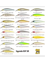 Воблер SAUNDA 95F-SR, A63, 95мм, 12.3 гр. 0.7-1.0 м.