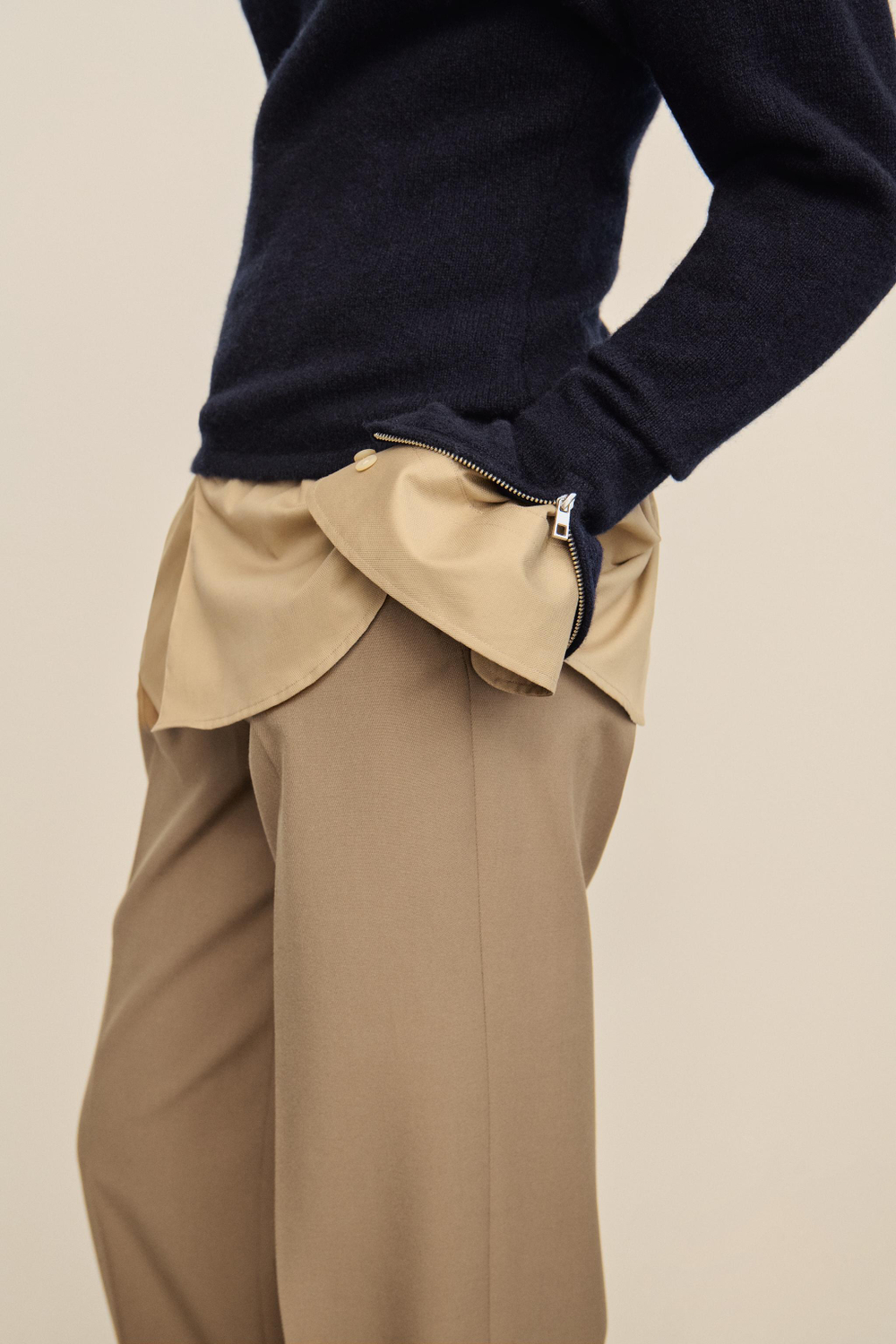СВИТЕР ИЗ 100% ШЕРСТИ НА МОЛНИЯХ — ZARA