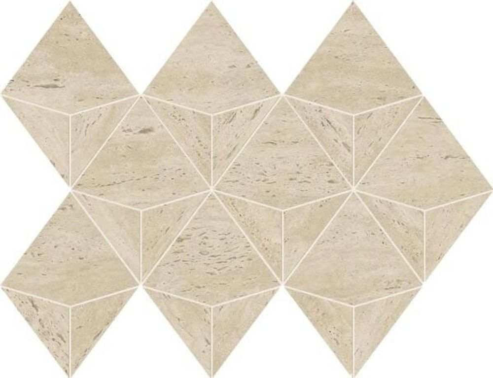 Бордюр Marvel Travertine White Vein Battiscopa Dig.