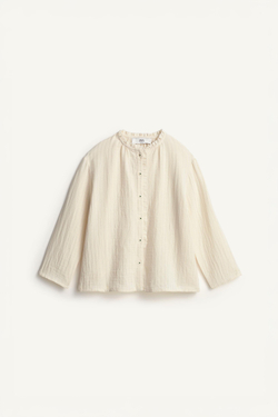 ZARA РУБАШКА С ДЛИННЫМИ РУКАВАМИ - LIMITED EDITION, БЕЖЕВЫЙ