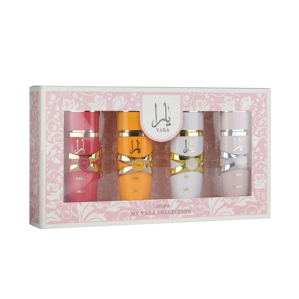 Lattafa Yara EDP Yara 25 ml + EDP Yara Candy 25 ml + EDP Yara Moi 25 ml + EDP Yara Tous 25 ml (woman 1 pcs