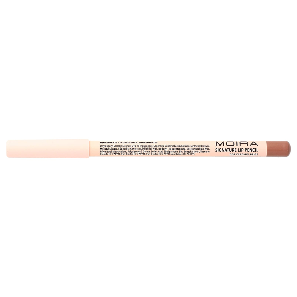 Moira Beauty, фирменный карандаш для губ, 009 карамельно-бежевый, 1,1 г (0,04 унции)