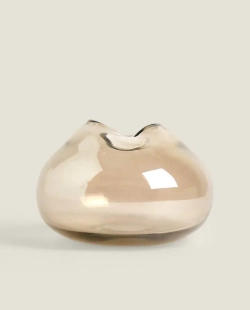 ZARA HOME НИЗКАЯ ВАЗА ИЗ ЛЮСТРОВОГО СТЕКЛА