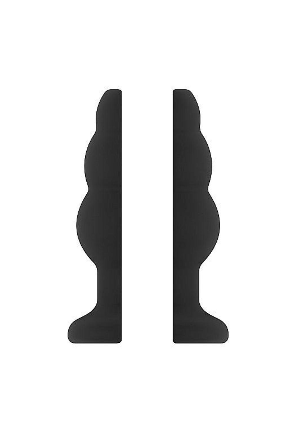 Чёрная анальная пробка с тоннелем №49 Small Hollow Tunnel Butt Plug 3 Inch - 7,7 см. (Цвет: черный)