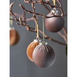 Набор ёлочных украшений Velvet Christmas из коллекции New Year Essential, 6 шт.