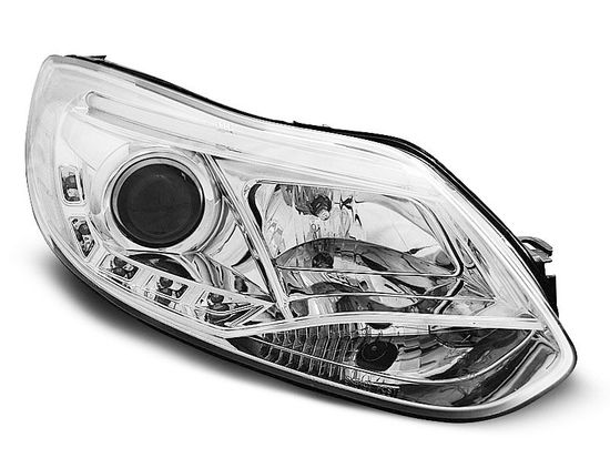 Передние фары Ford Focus 3 tube lights chrome
