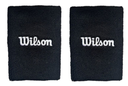 Напульсник теннисный Wilson Wide Terry - черный