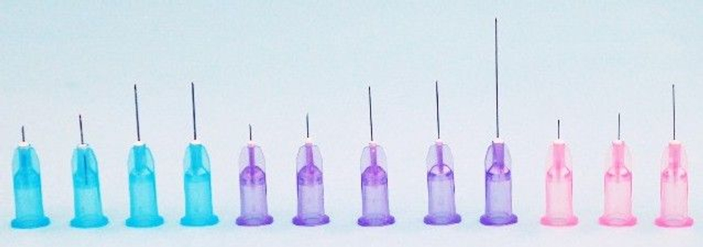 Иглы для мезотерапии 30G (0,3x4 мм)  Mesoram, RI.MOS Италия (100шт) Сиреневый, арт. 710303