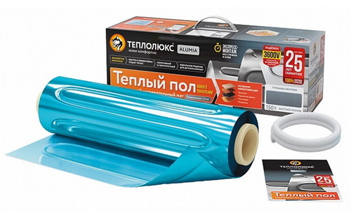 "Теплолюкс" Alumia 1350 Вт - 9,0 кв.м. Ультратонкий нагревательный мат на фольге