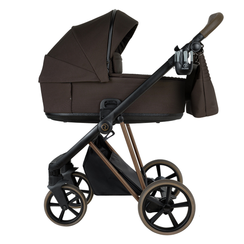 ROAN Коляска 2 в1 Sol Luxury короб + прогулка Turkish Coffe/Bronze/руч.Capp/к.Capp(2 места)
