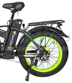 Электровелосипед Syccyba F10 Pro 2025 года (48V/15Ah) - Салатовый обод фото №6