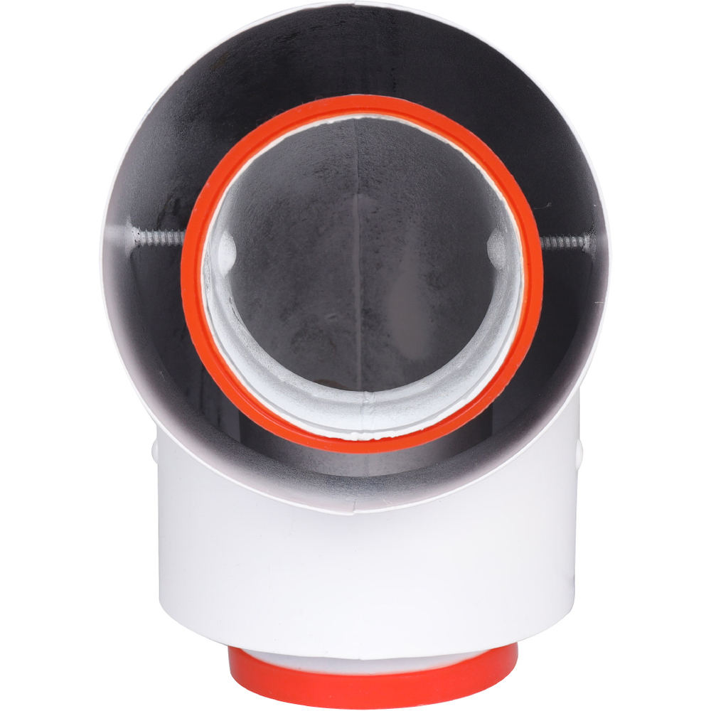 ROMMER Начальный участок 90 гр. 60/100 (Bosch, Buderus, Navien S/C/E, Baxi ECO Nova/Classic, Baltur, Лемакс, Fondital) в комплекте фланец