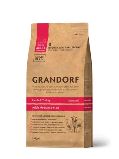 Grandorf Lamb & Turkey Medium&Maxi (Грандорф Медиум Макси) корм сухой ягненок и индейка для собак 10кг