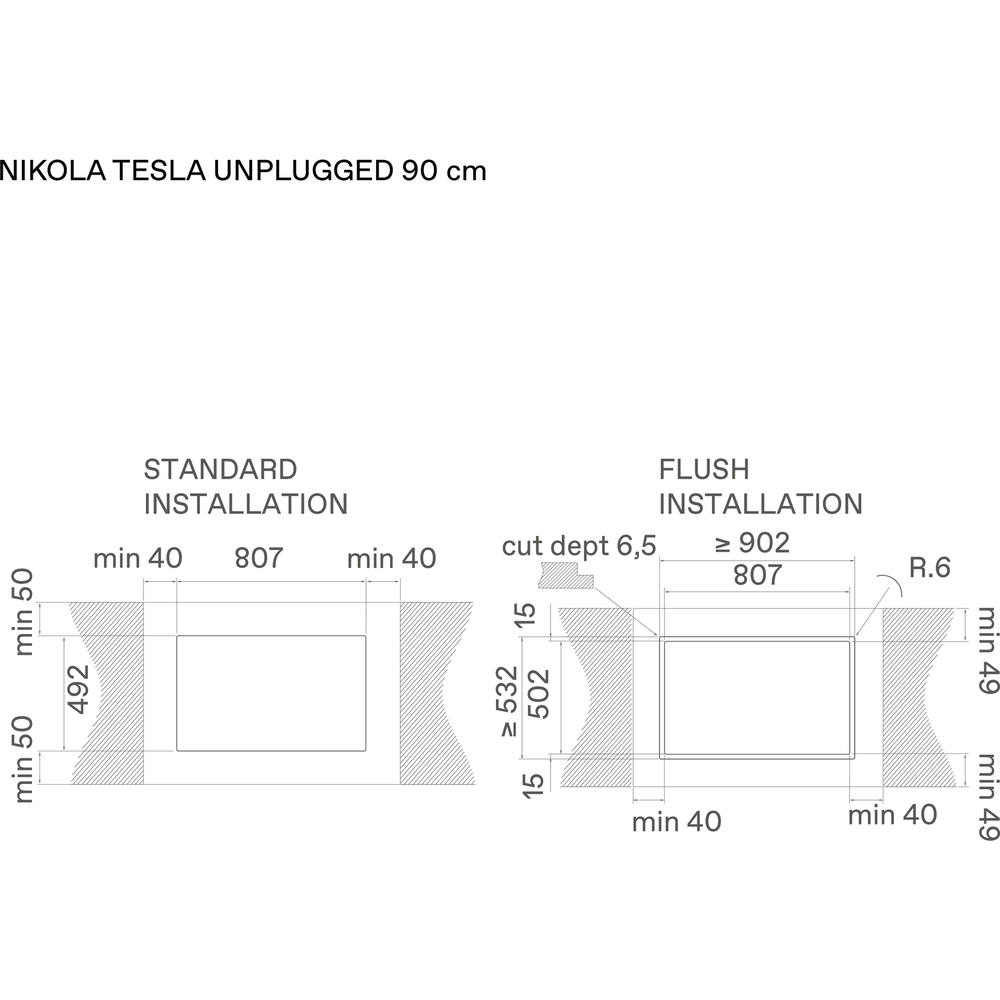 Elica NIKOLATESLA UNPLUGGED EVO BL/A/90-PRF0196324