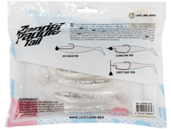 Виброхвосты LJ 3D Series Zander Paddle Tail 4.0in (10.00)/Z02 5шт.