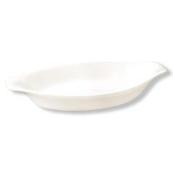 Блюдо овальное 21,5*11,5 см h3,5 см с ручками белое фарфор P.L. Proff Cuisine [9]