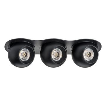Комплект из светильников и рамки 3*LED 27W 3000K i637727272 чёрный InteroBall Lightstar