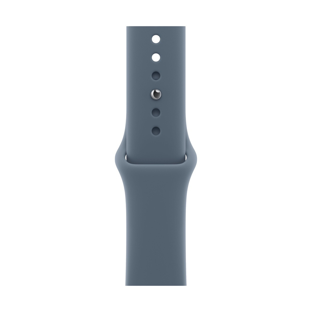 Apple Watch Series 11, 42 мм корпус из алюминия цвета «Silver», ремешок Sport Band размера M/L цвета «Anchor Blue»