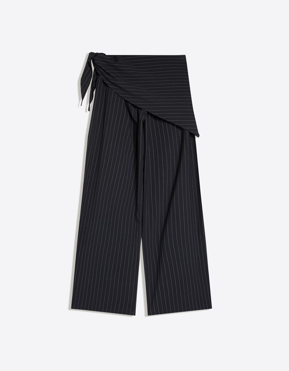 Женские брюки с защипами и платком - BERSHKA