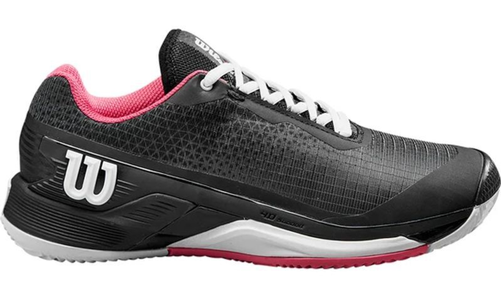 Женские Кроссовки теннисные Wilson Rush Pro 4.0 Clay - черный