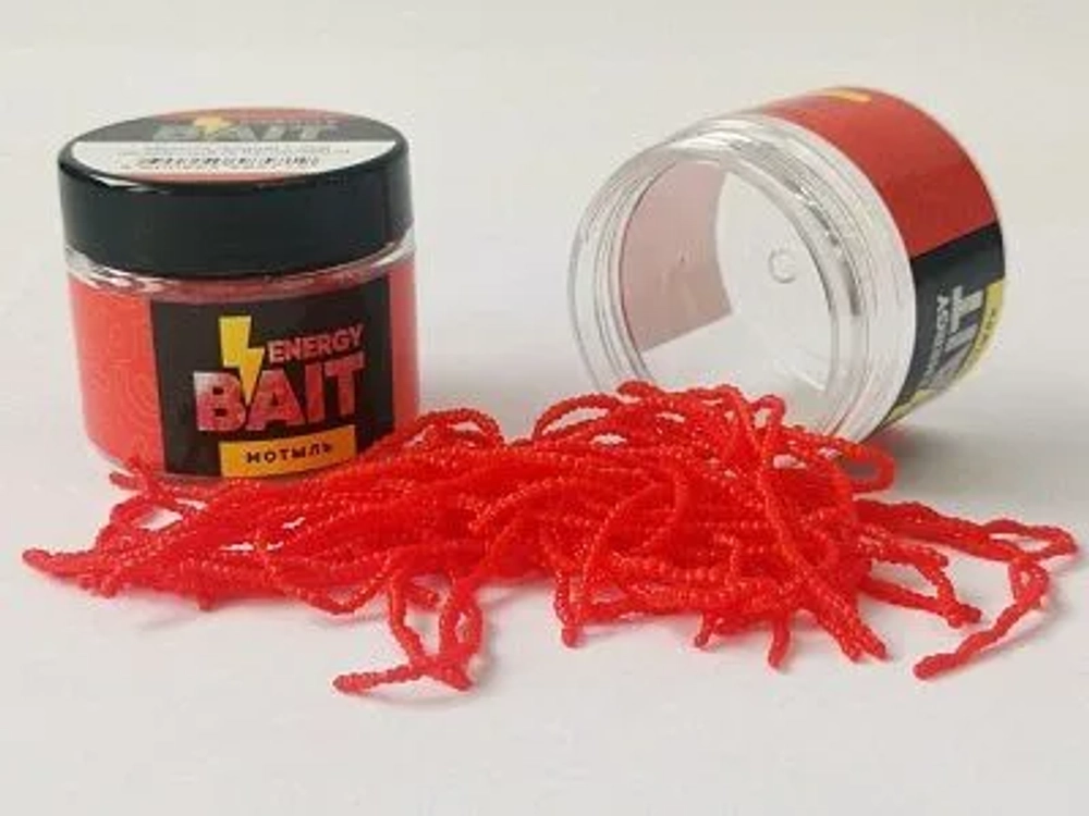 Искусств насадка ENERGY BAIT МОТЫЛЬ (ВОЛНА) 7 см цвет красный