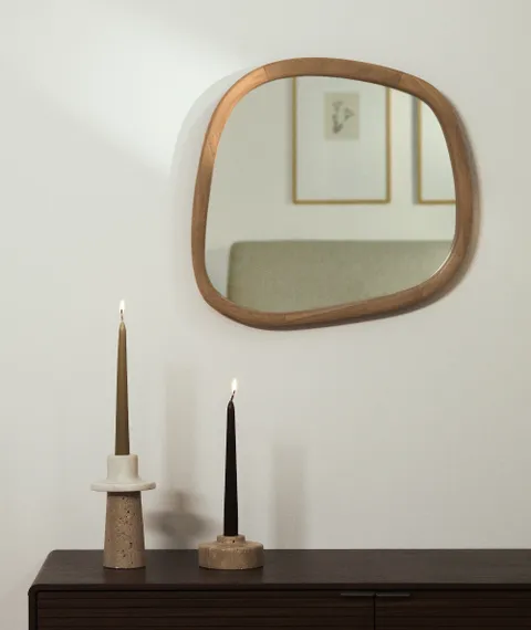 Зеркало Alura в раме из тикового дерева 45,5 x 45,8 см