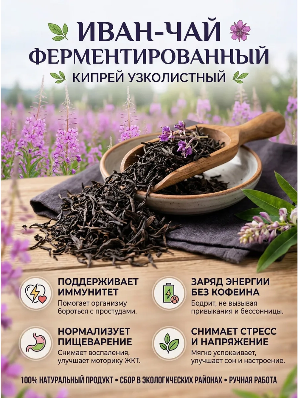 Иван-чай (Кипрей) ферментированный листовой