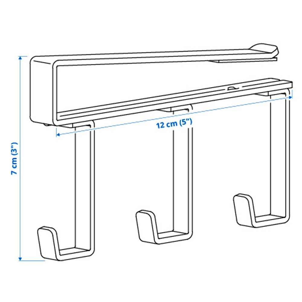 IKEA PÅLYCKE  (ИКЕА ПОЛИКЕ)  -  Крючок на защёлке - антрацит