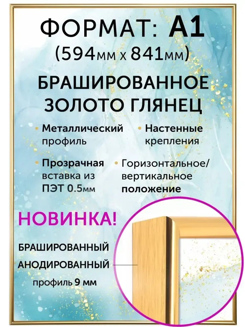 Металлическая рамка А1 (594х841 мм)