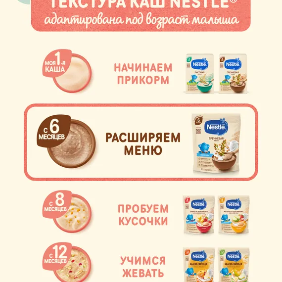 Каша молочная Nestle Гречневая 200г